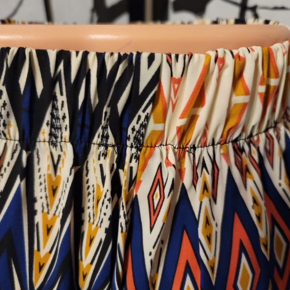 BOHEMIAN GEOMETRIC TRIBAL ART LADIES HAREEM PANTS IN BRIGHT COLORS/SIZE SMALL - Picture 11 of 12